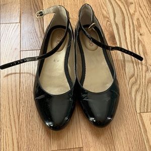 Black Mary Jane Flats